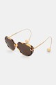 Bottega Veneta ochelari de soare geometric maro BV1436S