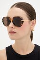 Akcesoria Bottega Veneta okulary przeciwsłoneczne BV1436S brązowy