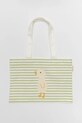 Plážová taška SunnyLife Duck Sage Stripe zelená S51KCBGR