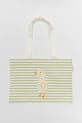 SunnyLife borsa da mare Duck Sage Stripe verde S51KCBGR