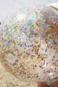 SunnyLife palla da spiaggia Cotton Candy Glitter S51BBBPK transparente