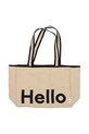 Bavlnená taška Design Letters Hello béžová 10502003NABLAHELLO