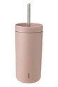 Stelton kubek termiczny ze słomką To Go Sip 400 ml różowy 686.50