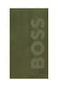 BOSS ręcznik plażowy bawełniany ZUMA Olive 100 x 180 cm zielony 1050089
