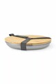 Lifestyle Black and Blum zestaw talerzy piknikowych z pokrywką i uchwytem 25 cm 4-pack OL.PLATE001 szary