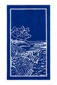 Olivier Desforges ręcznik plażowy z materiału tekstylnego RIVIERA Navire 90 x 160 cm granatowy 1062936