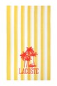 Lacoste ręcznik plażowy bawełniany LFANCY 100 x 170 cm żółty 1068859