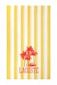 Lacoste ręcznik plażowy bawełniany LFANCY 100 x 170 cm żółty 1068859