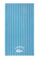 Bavlněný plážový ručník Lacoste LSUNSTRI Baltic 90 x 160 cm modrá 1067101