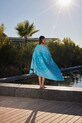 Lifestyle Kenzo ręcznik plażowy bawełniany KHEART Turquoise 90 x 160 cm 1063059 niebieski