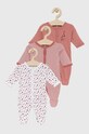 Name it Śpioszki niemowlęce (3-pack) Planet friendly różowy 13194782
