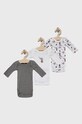 Name it Body niemowlęce (3-pack) wzorzyste szary 13192802