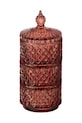 J-Line pojemnik z pokrywką 8,5 x 8,5 x 20 cm pomarańczowy 48518