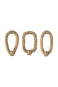 Bloomingville umeras de perete Cias 3-pack 82064845 galben AA00