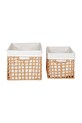 House Nordic zestaw koszy do przechowywania Bustelo Baskets 2-pack 4401542 beżowy AA00