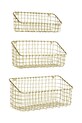 Madam Stoltz kosz ścienny do przechowywania 3-pack żółty 35874AB