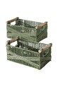 Boltze zestaw koszy do przechowywania 2-pack zielony 2054075