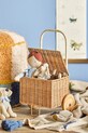 Bloomingville kosz do przechowywania Penne Trolley 29 x 50 x 23 cm beżowy 82064724