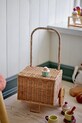 Bloomingville kosz do przechowywania Penne Trolley 29 x 50 x 23 cm 82064724 beżowy