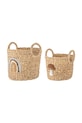 Úložný kôš Bloomingville Agnes 2-pak 82058539 béžová AA00