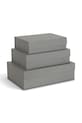 Bigso Box of Sweden zestaw pudełek do przechowywania 3-pack szary 123354133.99