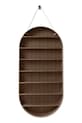 Zidna polica ferm LIVING Oval Dorm smeđa 1104270279