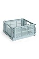 Úložný box HAY Colour Crate M /14 x 26,5 x 34,5 cm tyrkysová AB634F125AF89