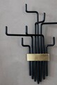House Doctor wieszak ścienny HDPipes 42,5 cm 203661221 czarny AA00