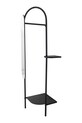Salon i sypialnia Bloomingville wieszak na ubrania z lustrem Belen 58 x 185 x 45 cm 82062363 czarny