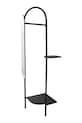 Salon i sypialnia Bloomingville wieszak na ubrania z lustrem Belen 58 x 185 x 45 cm 82062363 czarny