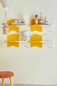Bloomingville raft de perete Bubbi 80 x 22,5 x 17 cm galben 82062909