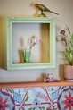 Κρεμαστό ράφι Bloomingville Larna 35 x 35 x 12 cm πράσινο 82065010