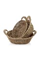 Affek Design zestaw koszy do przechowywania Amparo 30 x 23 x 9 / 27 x 20 x 8 / 24 x 17 x 7 cm 3-pack HIWB5905 brązowy AA00