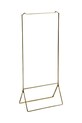 Madam Stoltz wieszak na odzież wierzchnią 51 x 25 x 122 cm żółty 38937AB