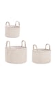 Bizzotto zestaw koszy do przechowywania Nicky 3-pack 219056 biały AA00