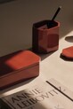 ferm LIVING recipient cu capac Nova 10 x 7,5 cm rosu 1104271948