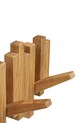 House Nordic wieszak ścienny Caltra 3 x 40 x 18 cm beżowy 4494055