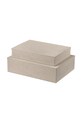 Blomus zestaw pudełek do przechowywania Sahla 5 × 25 × 7 / 40 × 30 × 11 cm 2-pack B68326 beżowy AA00