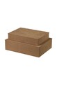 Blomus zestaw pudełek do przechowywania Sahla 35 × 25 × 7 / 40 × 30 × 11 cm 2-pack B68327 brązowy AA00