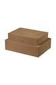 Blomus zestaw pudełek do przechowywania Sahla 35 × 25 × 7 / 40 × 30 × 11 cm 2-pack B68327 brązowy AA00