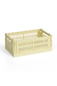 HAY pudełko do przechowywania Colour Crate S / 10,5 x 17 x 26,5 cm żółty AB634.A601.AB86