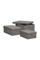 House Nordic zestaw pudełek do przechowywania Noto 3-pack 4401573 szary AA00