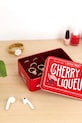 Balvi pudełko na biżuterię Cherry 4 x 14,2 x 10 cm czerwony 28132