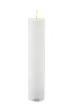 bianco Sirius candela LED Sille Rechargeable 25 cm Unisex
