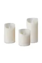 λευκό σετ κεριών LED Ledcan (3-pack) Unisex