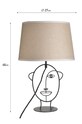 Obývací pokoj a ložnice Stolní lampa 3.15.716.0238 černá