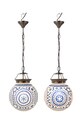 J-Line zestaw lamp wiszących (2-pack) 20966. niebieski AA00