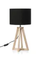 czarny Bizzotto lampa stołowa Unisex