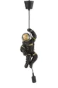 czarny J-Line lampa wisząca Hanging Astronaut Unisex