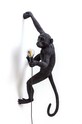 Seletti lampă de perete The Monkey Lamp Hanging negru 14919